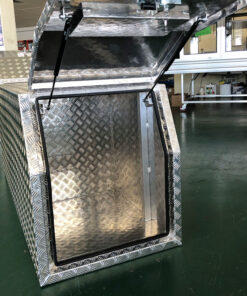 (FG4) 700MM ALUMINIUM HALF FRIDGE BOX HALF CANOPY – CHECKER PLATE - Image 11