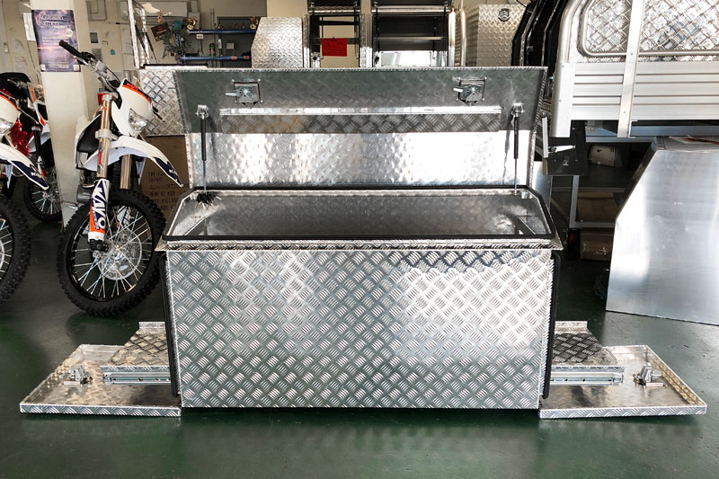 FG5 ALUMINIUM UTE TRAILER CAMPING CAMPER CARAVAN FRIDGE GENERATOR TOOLBOX FOR SALE (1410MM X 530MM X 750MM) - Image 6