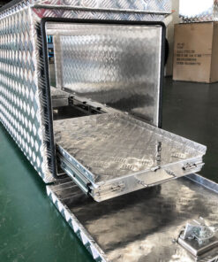 FG5 ALUMINIUM UTE TRAILER CAMPING CAMPER CARAVAN FRIDGE GENERATOR TOOLBOX FOR SALE (1410MM X 530MM X 750MM) - Image 3