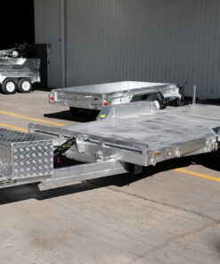 16×6.6 HYDRAULIC TILT CAR TRAILER FOR SALE (3000KG ATM) - Image 5