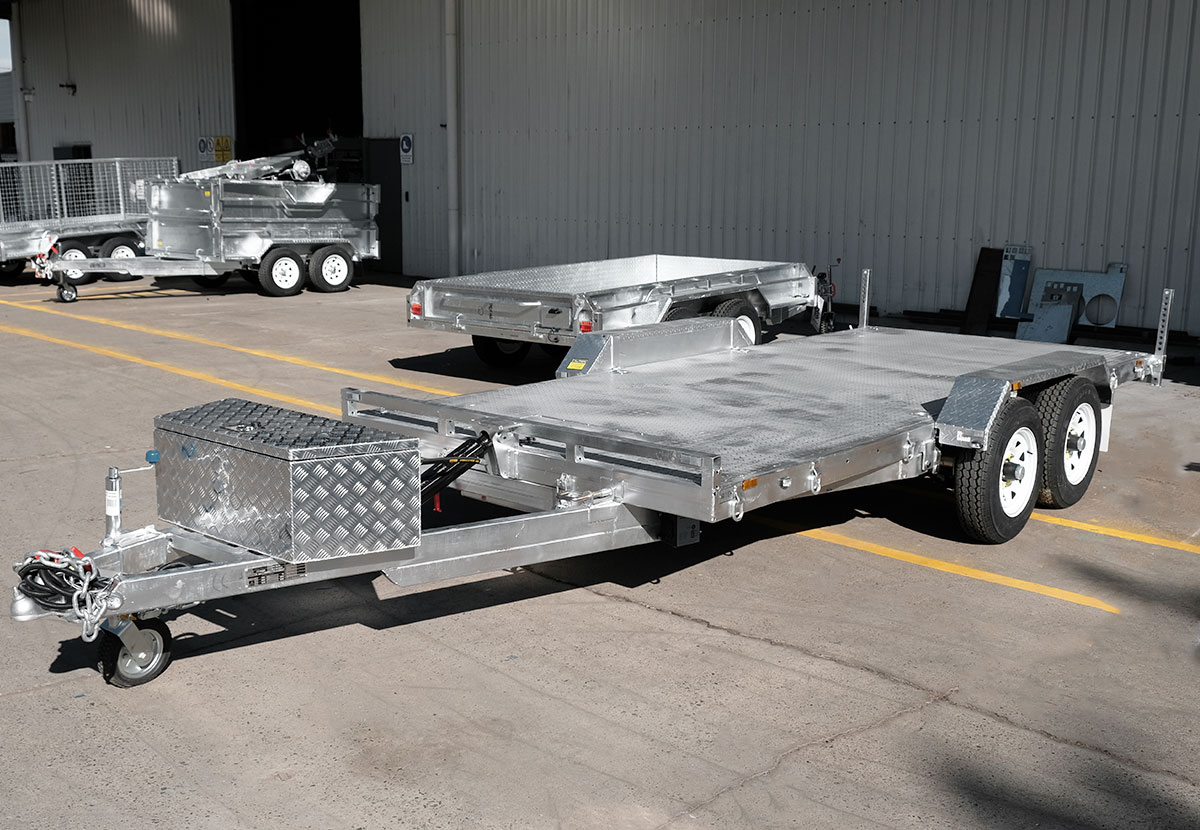 16×6.6 HYDRAULIC TILT CAR TRAILER FOR SALE (3000KG ATM) - Image 5