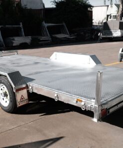 16×6.6 HYDRAULIC TILT CAR TRAILER FOR SALE (3000KG ATM) - Image 6