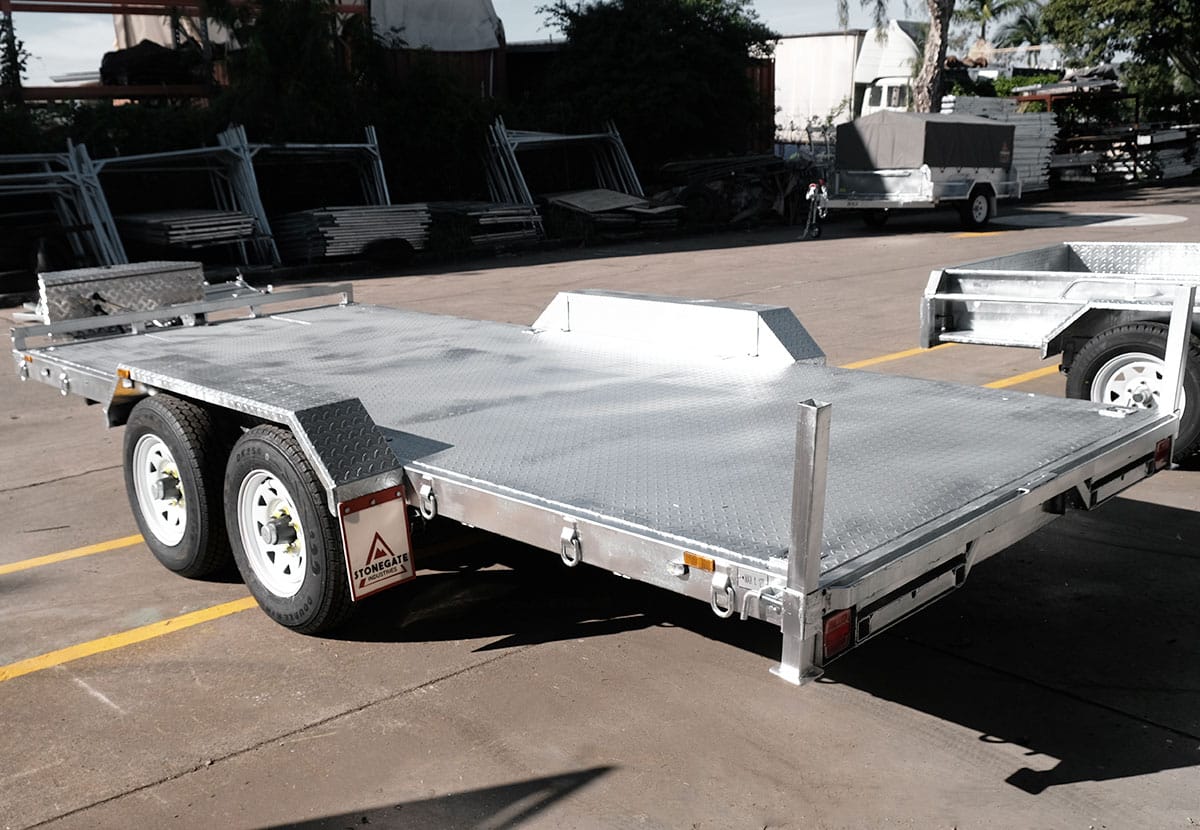 16×6.6 HYDRAULIC TILT CAR TRAILER FOR SALE (3000KG ATM) - Image 6
