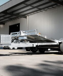 16×6.6 HYDRAULIC TILT CAR TRAILER FOR SALE (3000KG ATM) - Image 7