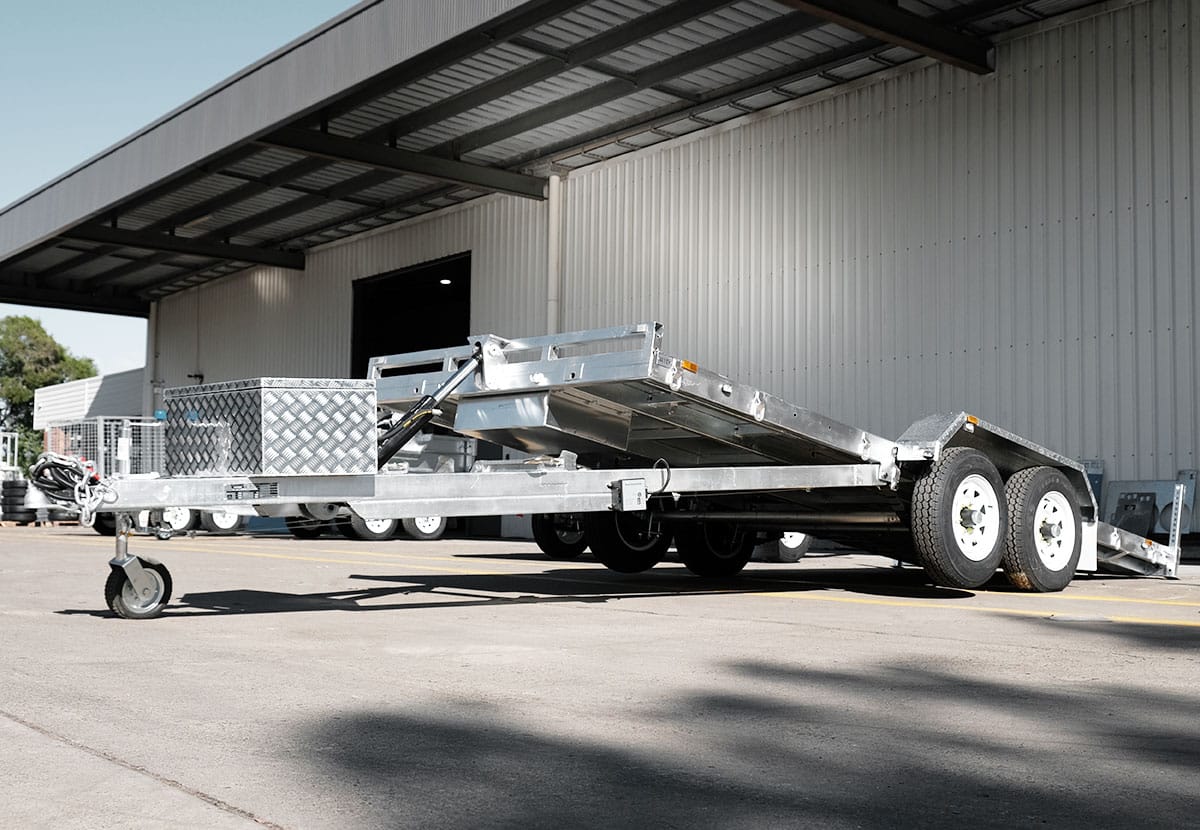 16×6.6 HYDRAULIC TILT CAR TRAILER FOR SALE (3000KG ATM) - Image 7