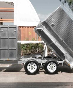 Alternative view of HYDRAULIC GARDENING MOWER TRAILER WITH 8×5 TILT TRAY & FRONT MOWER BOX