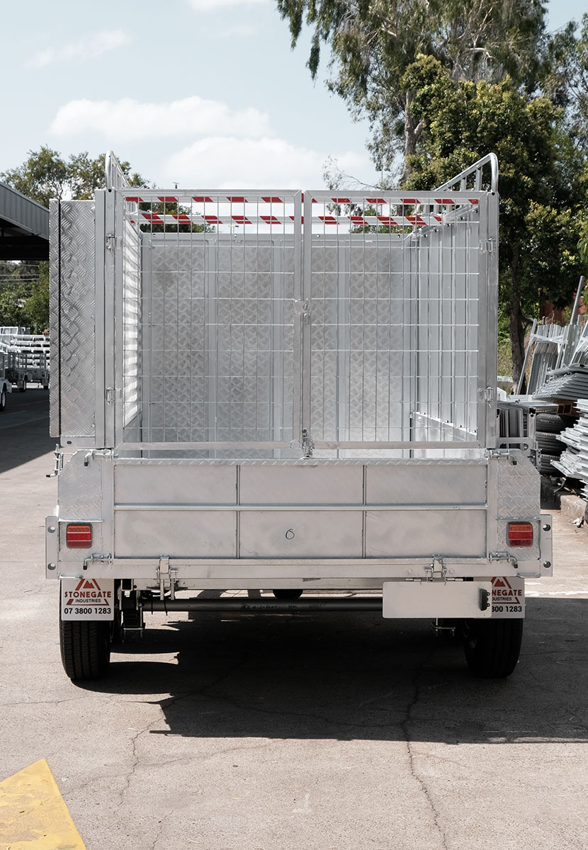 HYDRAULIC GARDENING MOWER TRAILER WITH 8×5 TILT TRAY & FRONT MOWER BOX - Image 12