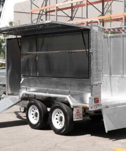 HYDRAULIC GARDENING MOWER TRAILER WITH 8×5 TILT TRAY & FRONT MOWER BOX - Image 10