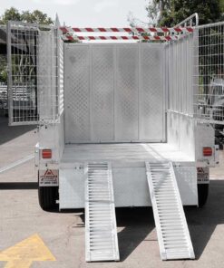 HYDRAULIC GARDENING MOWER TRAILER WITH 8×5 TILT TRAY & FRONT MOWER BOX - Image 7