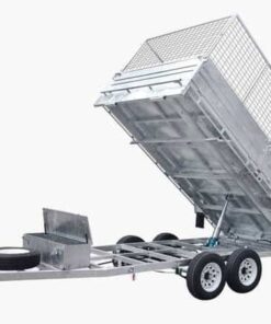 12×7 FLAT TOP HYDRAULIC TIPPER TRAILER FOR SALE (3500KG ATM)