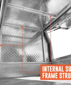 6×4 TRADESMAN / BUILDERS TRAILER FOR SALE (ALUMINIUM CANOPY) - Image 13