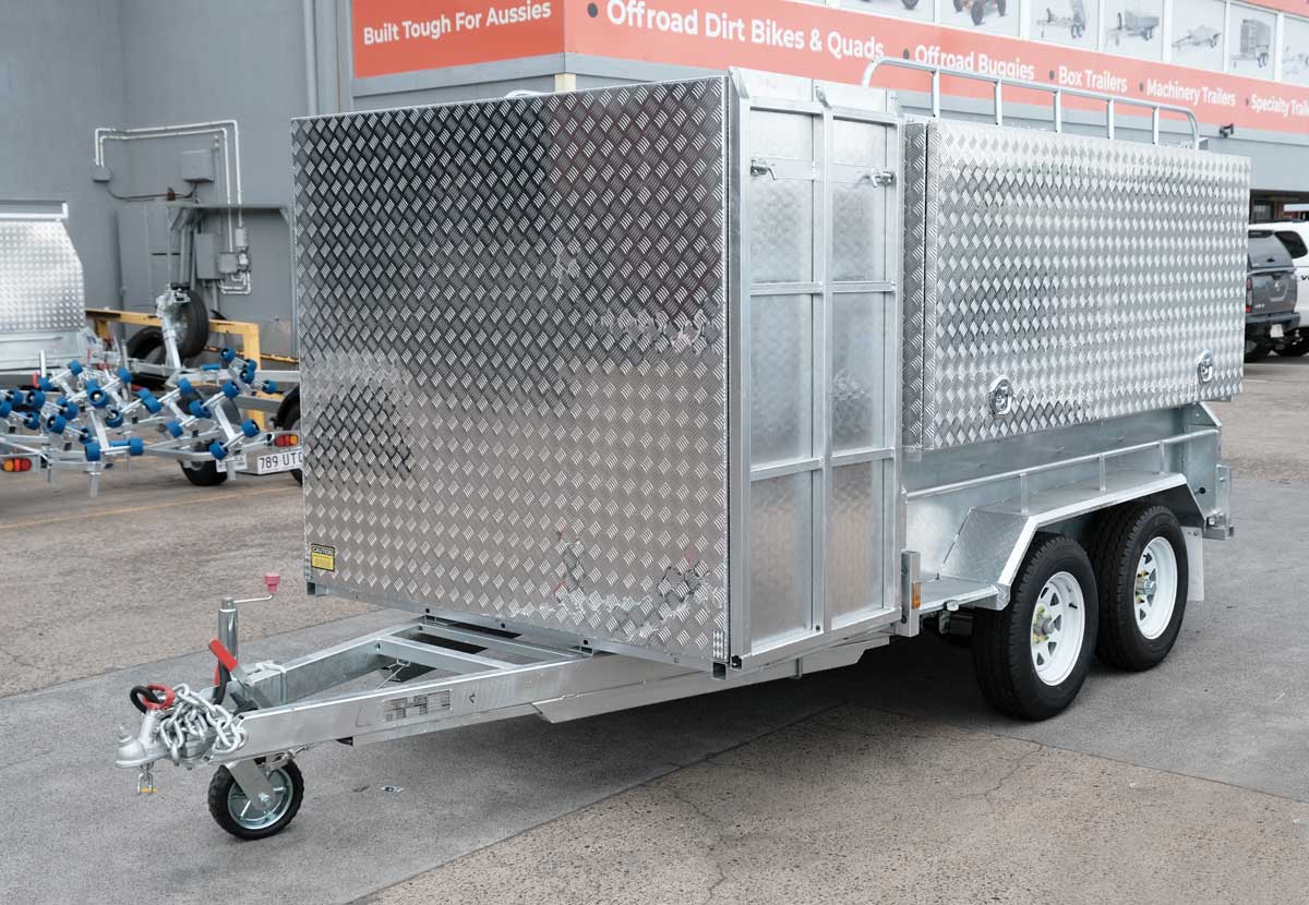 10×6 HEAVY DUTY TANDEM LAWN MOWER TRAILER FOR SALE WITH ENCLOSED MOWER BOX (1990KG~2800KG ATM) - Image 9