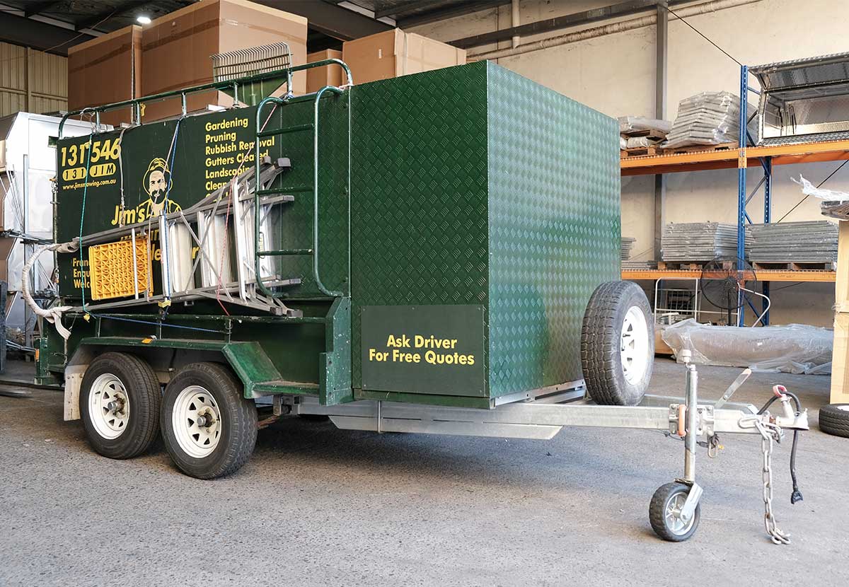 10×6 HEAVY DUTY TANDEM LAWN MOWER TRAILER FOR SALE WITH ENCLOSED MOWER BOX (1990KG~2800KG ATM) - Image 26