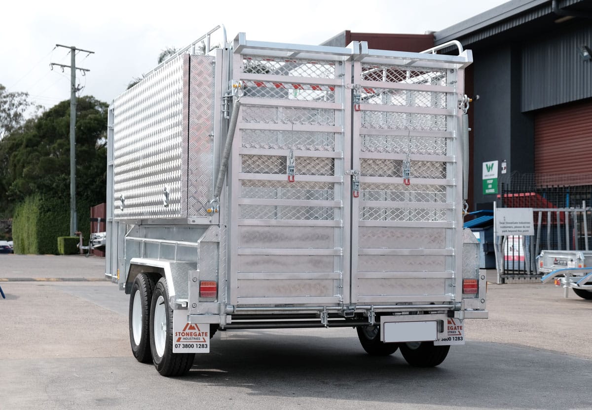 10×6 HEAVY DUTY TANDEM LAWN MOWER TRAILER FOR SALE WITH ENCLOSED MOWER BOX (1990KG~2800KG ATM) - Image 4