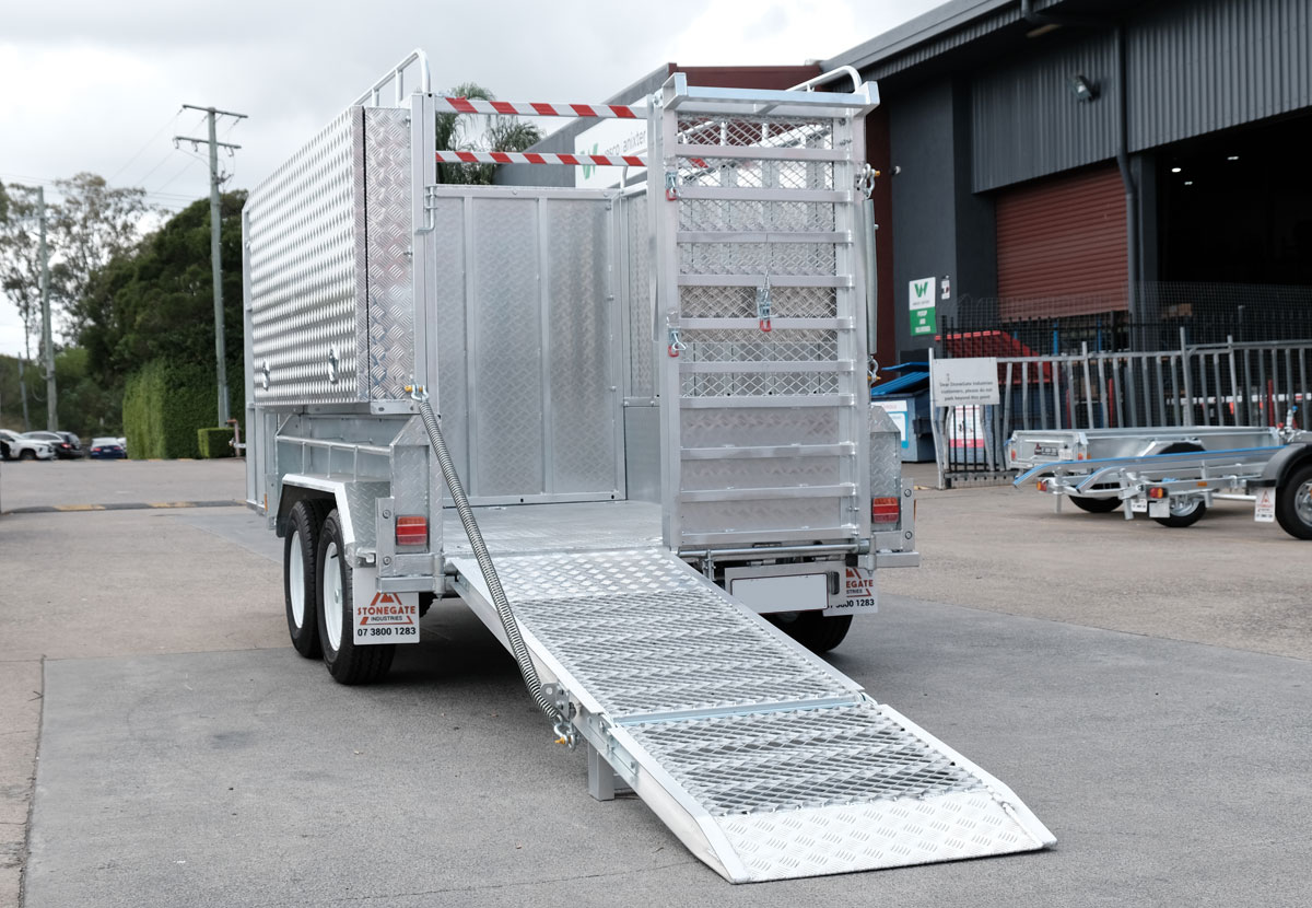 10×6 HEAVY DUTY TANDEM LAWN MOWER TRAILER FOR SALE WITH ENCLOSED MOWER BOX (1990KG~2800KG ATM) - Image 6