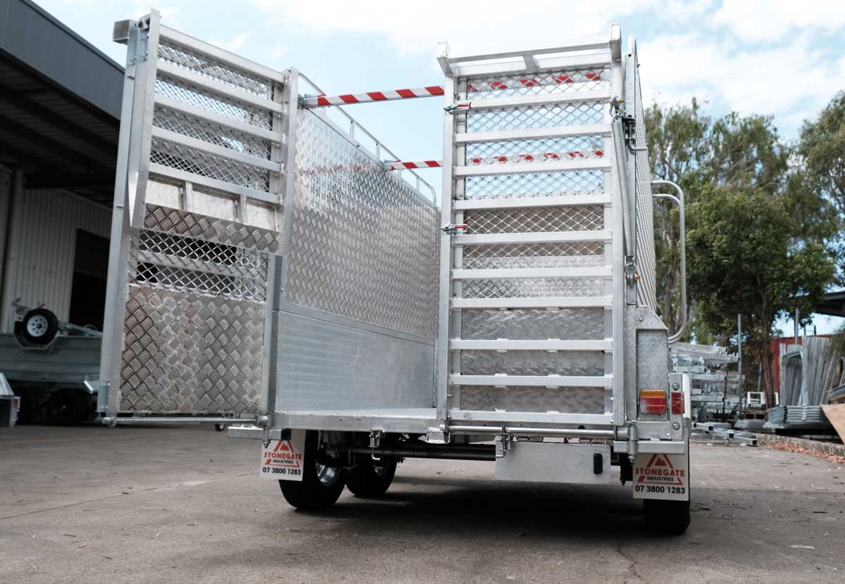 10×6 HEAVY DUTY TANDEM LAWN MOWER TRAILER FOR SALE WITH ENCLOSED MOWER BOX (1990KG~2800KG ATM) - Image 20