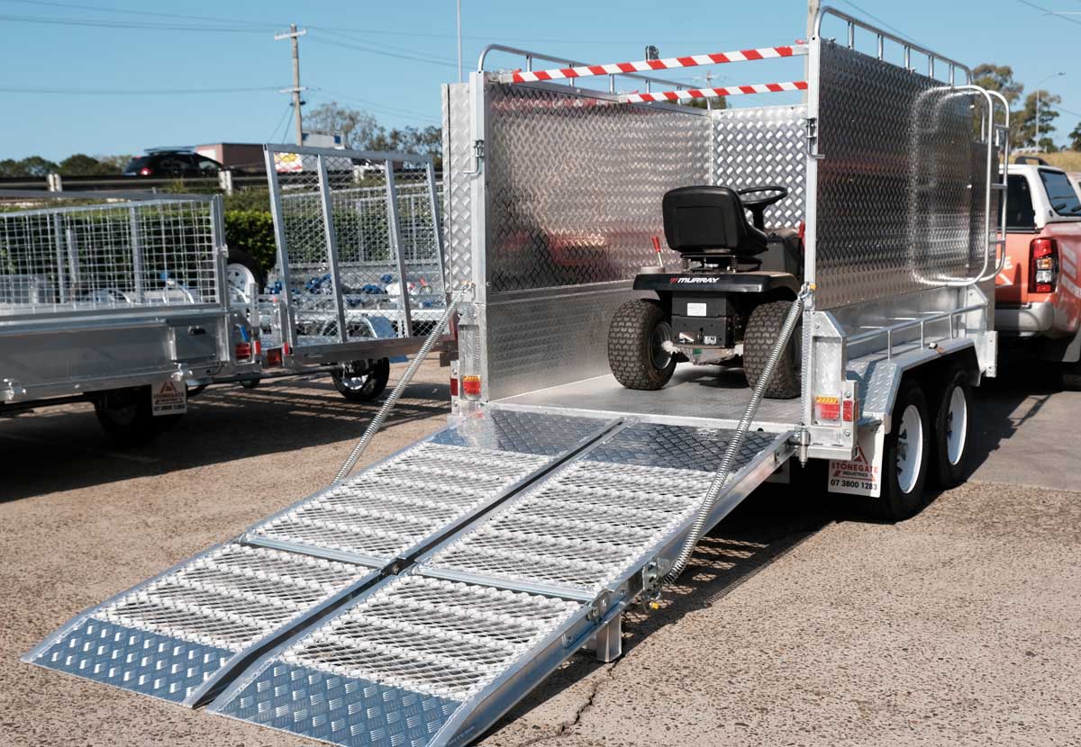10×6 HEAVY DUTY TANDEM LAWN MOWER TRAILER FOR SALE WITH ENCLOSED MOWER BOX (1990KG~2800KG ATM) - Image 17