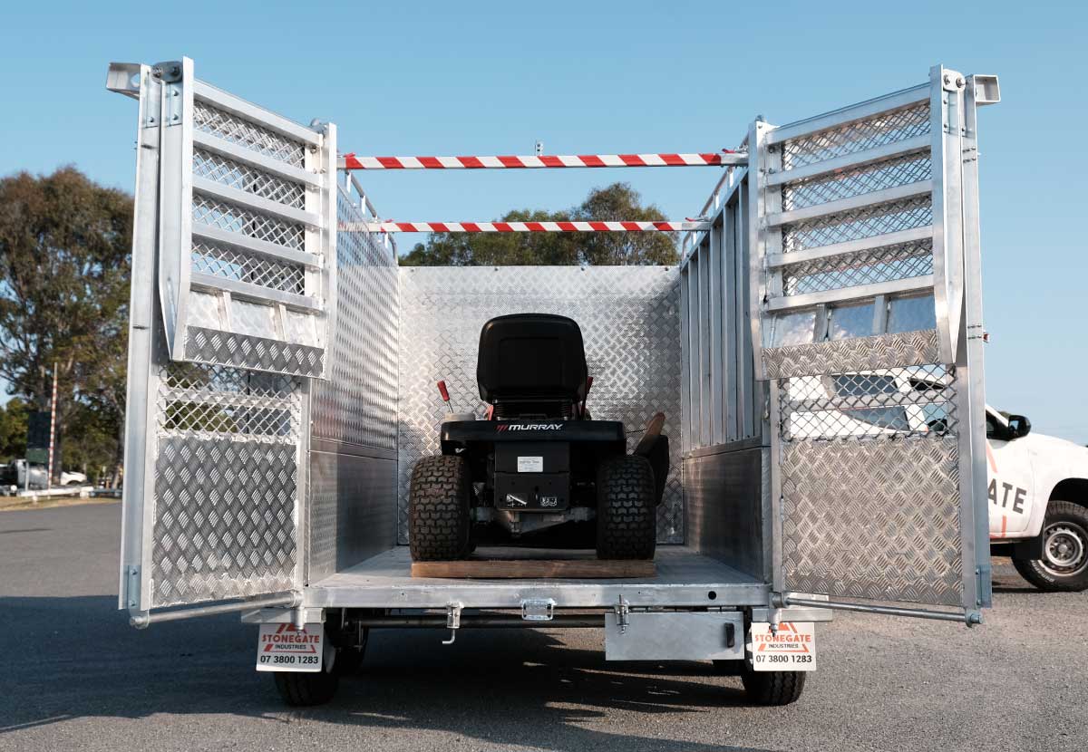 10×6 HEAVY DUTY TANDEM LAWN MOWER TRAILER FOR SALE WITH ENCLOSED MOWER BOX (1990KG~2800KG ATM) - Image 16
