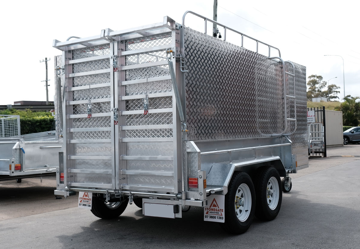 10×6 HEAVY DUTY TANDEM LAWN MOWER TRAILER FOR SALE WITH ENCLOSED MOWER BOX (1990KG~2800KG ATM) - Image 10