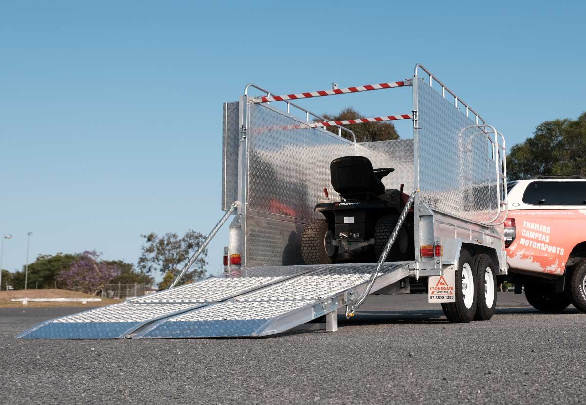 10×6 HEAVY DUTY TANDEM LAWN MOWER TRAILER FOR SALE WITH ENCLOSED MOWER BOX (1990KG~2800KG ATM) - Image 12