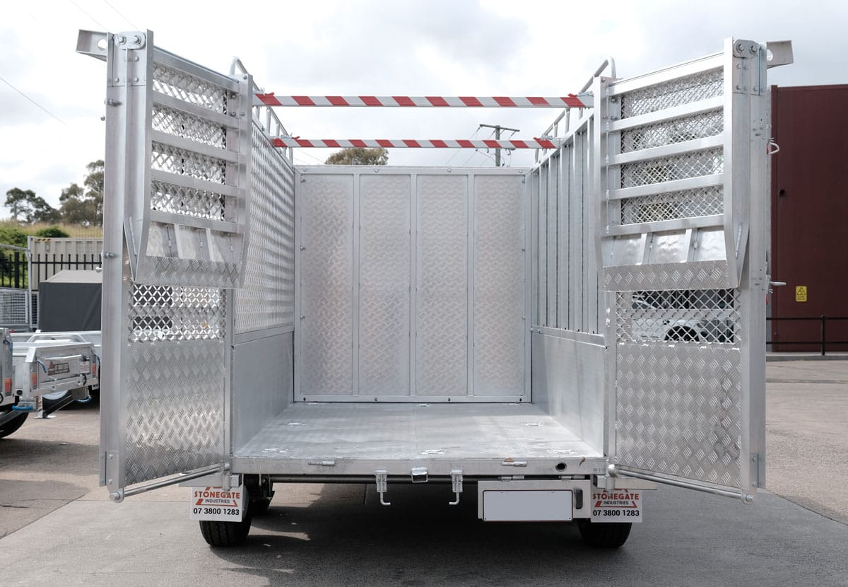10×6 HEAVY DUTY TANDEM LAWN MOWER TRAILER FOR SALE WITH ENCLOSED MOWER BOX (1990KG~2800KG ATM) - Image 3
