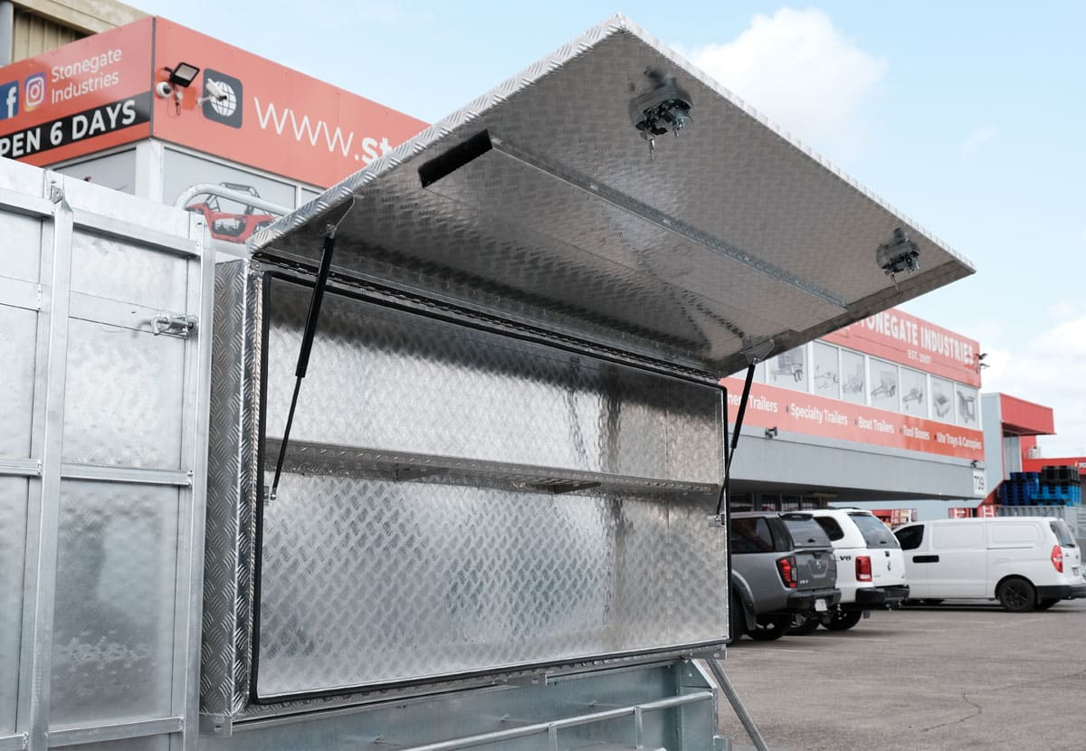 10×6 HEAVY DUTY TANDEM LAWN MOWER TRAILER FOR SALE WITH ENCLOSED MOWER BOX (1990KG~2800KG ATM) - Image 7