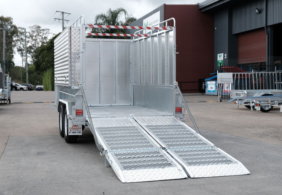 10×6 HEAVY DUTY TANDEM LAWN MOWER TRAILER FOR SALE WITH ENCLOSED MOWER BOX (1990KG~2800KG ATM) - Image 5
