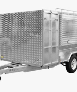 10×6 HEAVY DUTY TANDEM LAWN MOWER TRAILER FOR SALE WITH ENCLOSED MOWER BOX (1990KG~2800KG ATM)