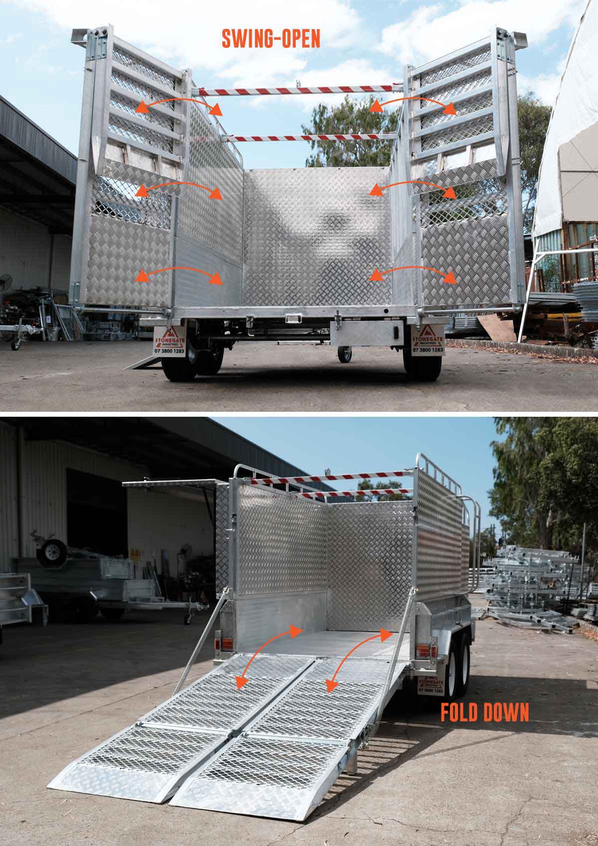10×6 HEAVY DUTY TANDEM LAWN MOWER TRAILER FOR SALE WITH ENCLOSED MOWER BOX (1990KG~2800KG ATM) - Image 15
