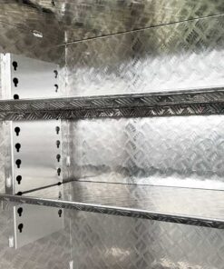 TK1 FULL SIDE OPENING DOOR TRUCK BOX FOR SALE WITH 2 SHELVES (1400MM X 600MM X 1200MM) - Image 6