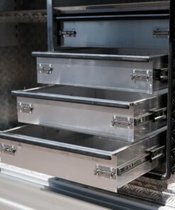 TK3 FULL SIDE OPENING DOOR TRUCK BOX FOR SALE WITH 4 BUILT-IN DRAWERS (1400MM X 600MM X 1200MM) - Image 8