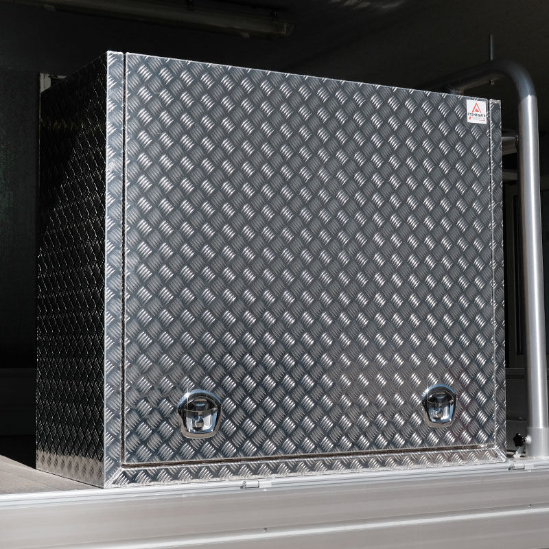 TK3 FULL SIDE OPENING DOOR TRUCK BOX FOR SALE WITH 4 BUILT-IN DRAWERS (1400MM X 600MM X 1200MM) - Image 3