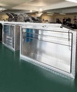 TK4 FULL SIDE OPENING DOOR TRUCK BOX FOR SALE WITH 2 SHELVES (1900MM X 600MM X 1200MM) - Image 3