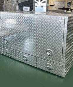 Alternative view of TK5 FULL SIDE OPENING DOOR TRUCK BOX FOR SALE WITH 3 SLIDE-OUT DRAWERS (1900MM X 600MM X 1200MM)