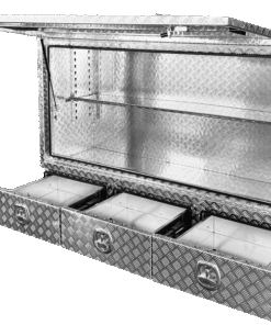 TK5 FULL SIDE OPENING DOOR TRUCK BOX FOR SALE WITH 3 SLIDE-OUT DRAWERS (1900MM X 600MM X 1200MM)