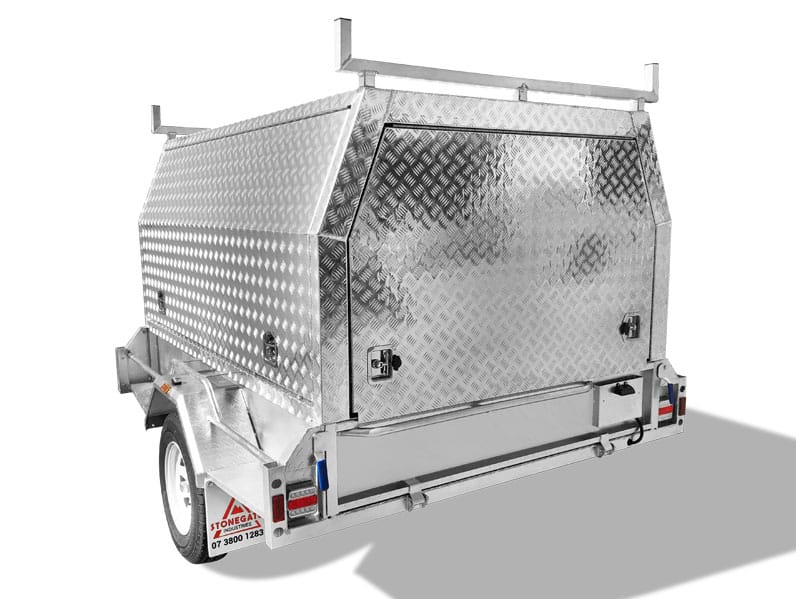 6×4 TRADESMAN / BUILDERS TRAILER FOR SALE (ALUMINIUM CANOPY) - Image 7
