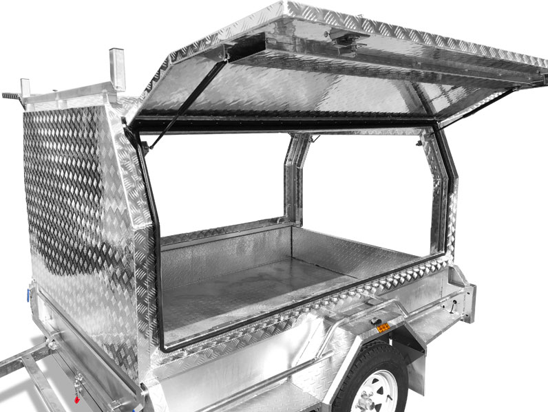 6×4 TRADESMAN / BUILDERS TRAILER FOR SALE (ALUMINIUM CANOPY) - Image 6