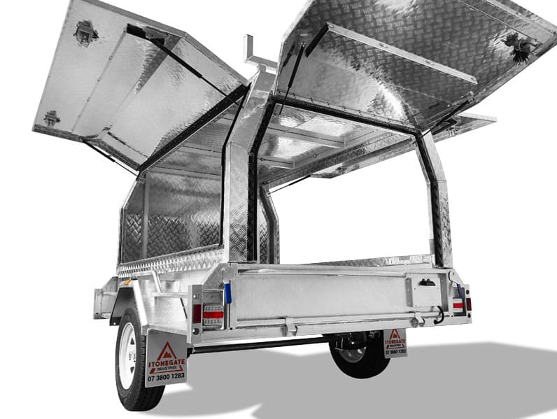 6×4 TRADESMAN / BUILDERS TRAILER FOR SALE (ALUMINIUM CANOPY) - Image 8