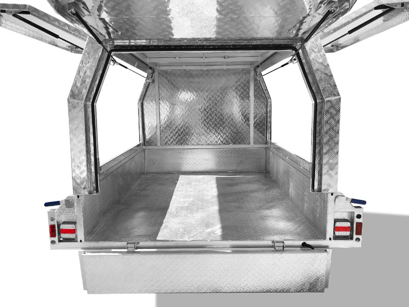 6×4 TRADESMAN / BUILDERS TRAILER FOR SALE (ALUMINIUM CANOPY) - Image 9