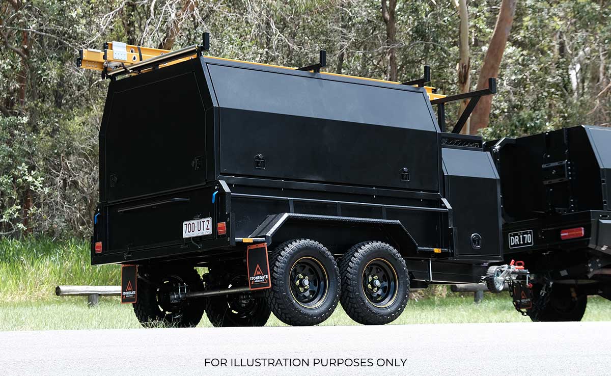 10×5 TANDEM AXLE HD ELITE BUILDERS/TRADIE/TRADESMAN TRAILER 2000KG~2800KG ATM (300MM SIDES) - Image 17