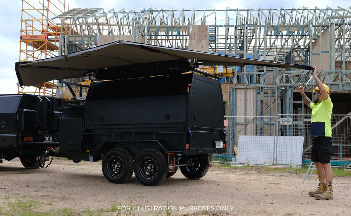 10×5 TANDEM AXLE HD ELITE BUILDERS/TRADIE/TRADESMAN TRAILER 2000KG~2800KG ATM (450MM SIDES) - Image 17