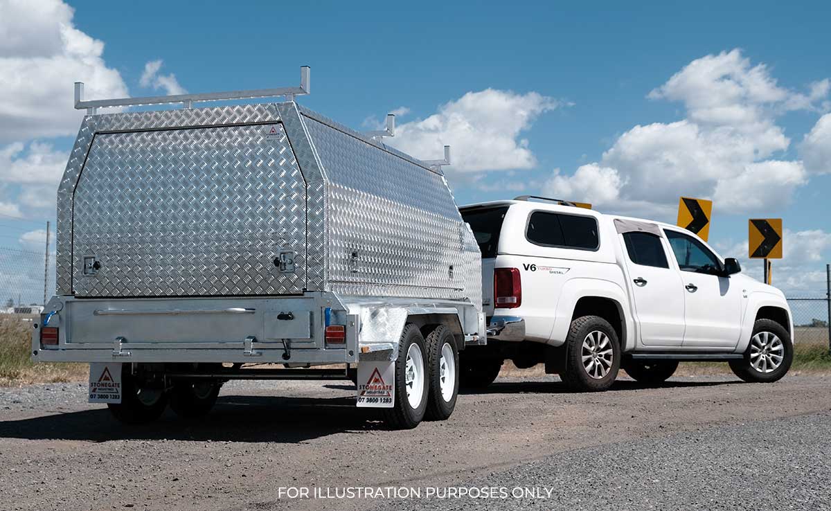 10×5 TANDEM AXLE HD ELITE BUILDERS/TRADIE/TRADESMAN TRAILER 2000KG~2800KG ATM (300MM SIDES) - Image 3