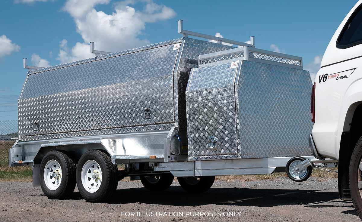 10×5 TANDEM AXLE HD ELITE BUILDERS/TRADIE/TRADESMAN TRAILER 2000KG~2800KG ATM (300MM SIDES) - Image 6