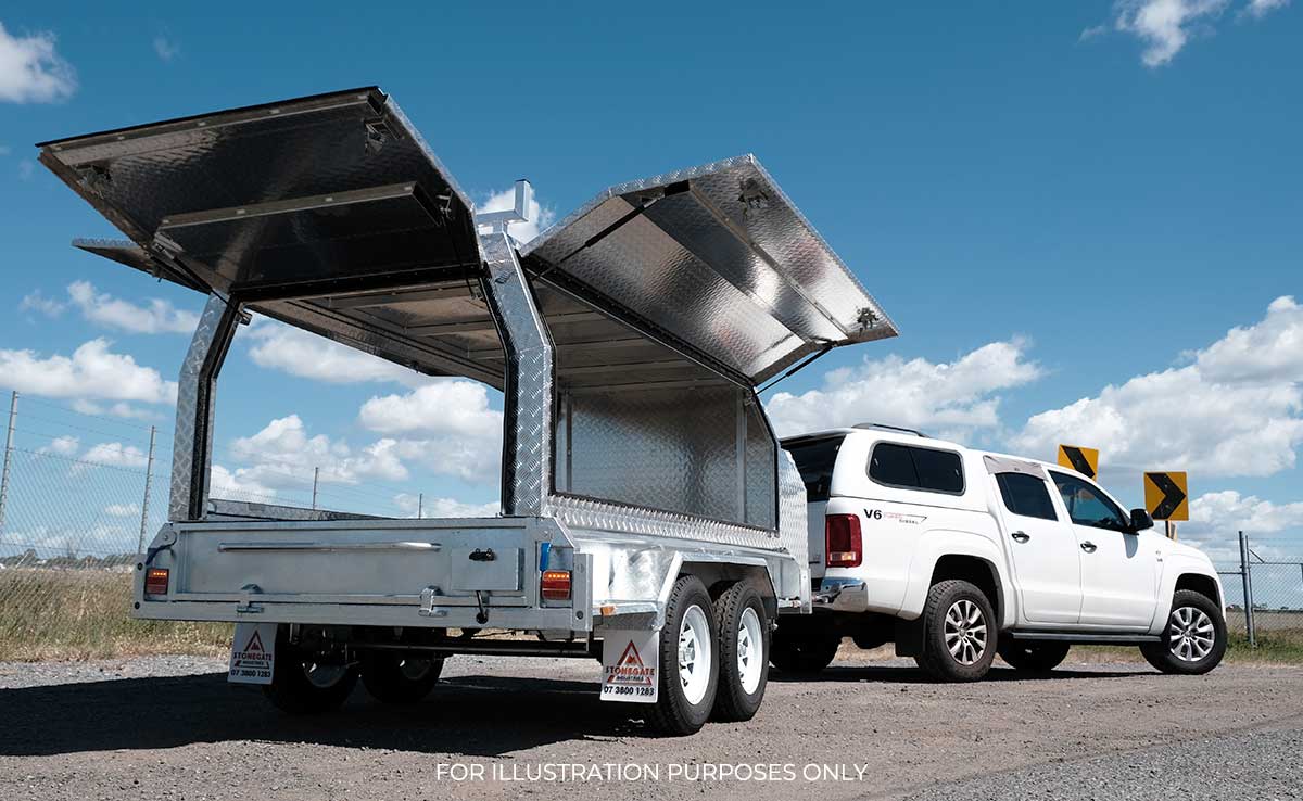 10×5 TANDEM AXLE HD ELITE BUILDERS/TRADIE/TRADESMAN TRAILER 2000KG~2800KG ATM (300MM SIDES) - Image 4