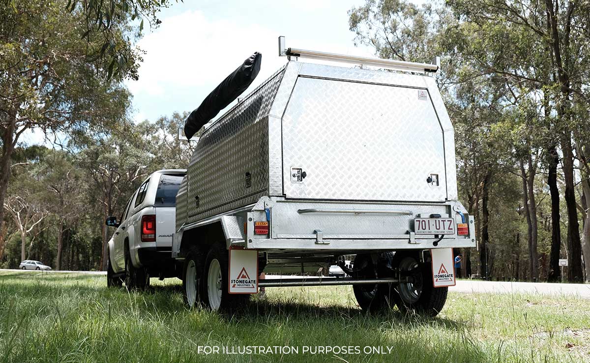 10×5 TANDEM AXLE HD ELITE BUILDERS/TRADIE/TRADESMAN TRAILER 2000KG~2800KG ATM (300MM SIDES) - Image 11