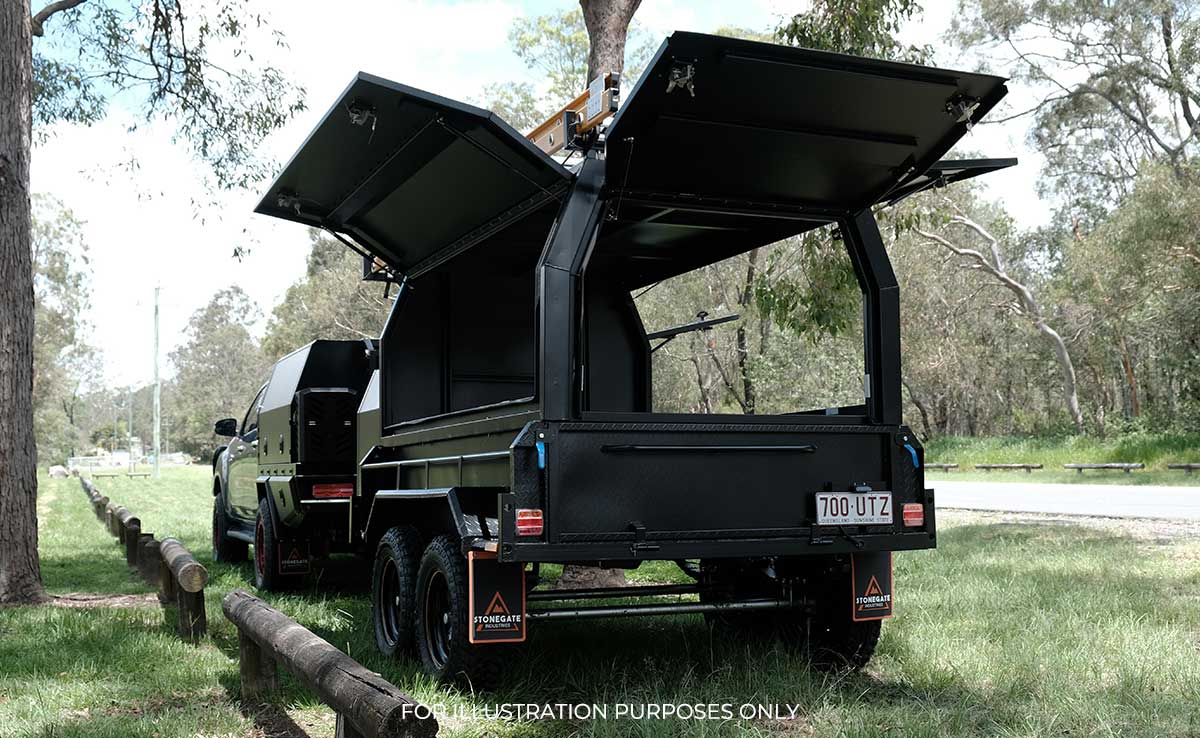 10×5 TANDEM AXLE HD ELITE BUILDERS/TRADIE/TRADESMAN TRAILER 2000KG~2800KG ATM (450MM SIDES) - Image 21