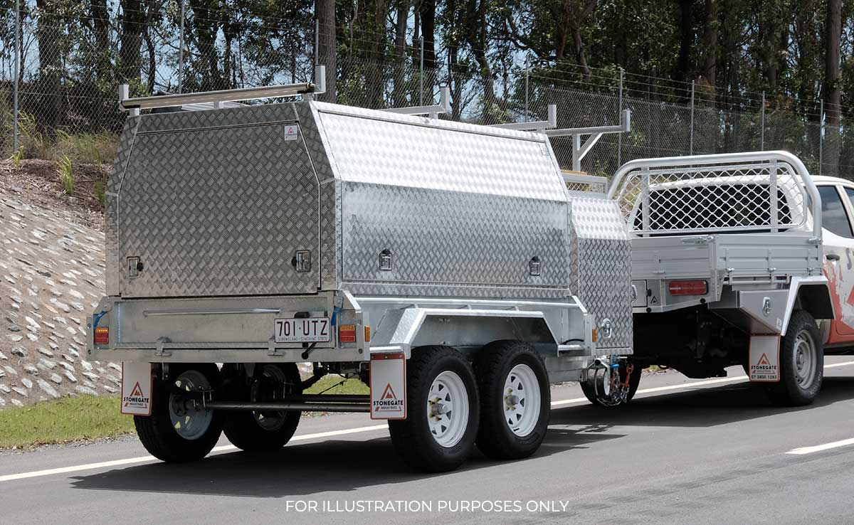 10×5 TANDEM AXLE HD ELITE BUILDERS/TRADIE/TRADESMAN TRAILER 2000KG~2800KG ATM (300MM SIDES) - Image 12