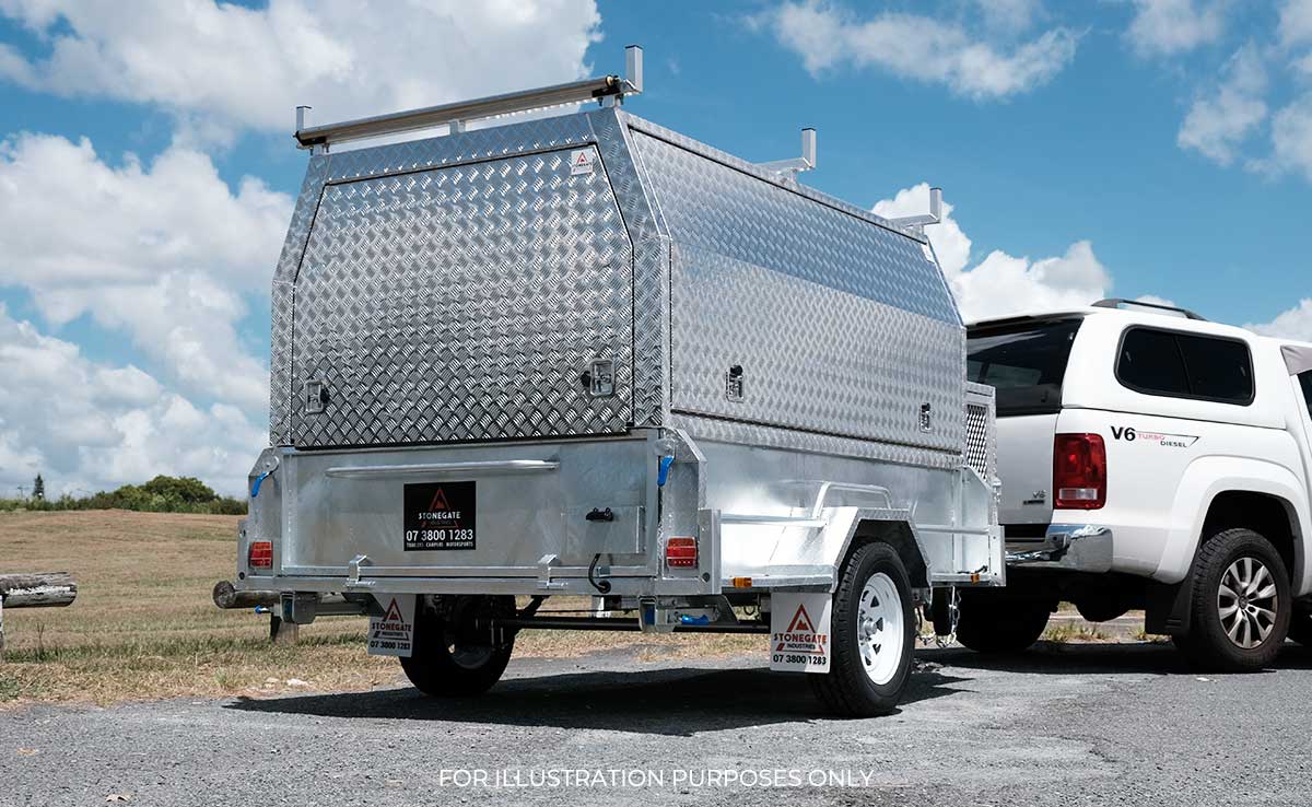 8×5 SINGLE AXLE HD ELITE BUILDERS/TRADIE/TRADESMAN TRAILER 1400KG ATM (450MM SIDES) - Image 4