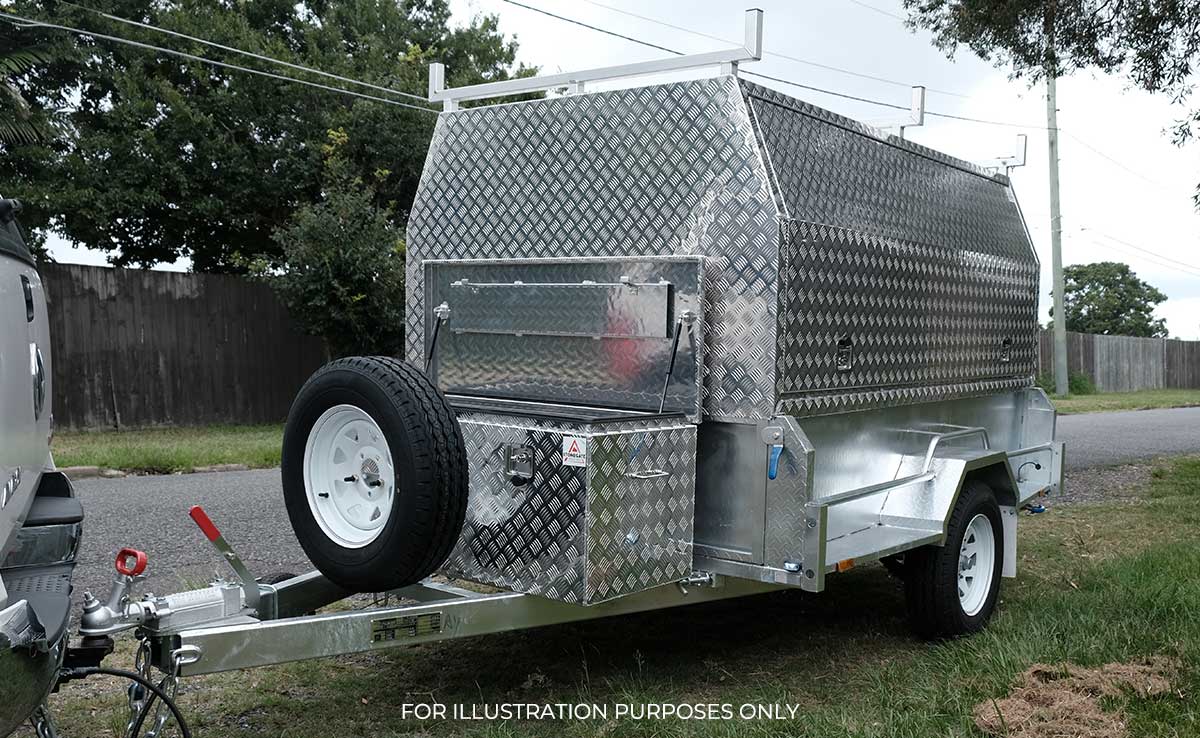 8×5 SINGLE AXLE HD ELITE BUILDERS/TRADIE/TRADESMAN TRAILER 1400KG ATM (450MM SIDES) - Image 3