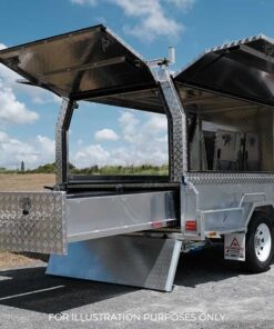 8×5 SINGLE AXLE HD ELITE BUILDERS/TRADIE/TRADESMAN TRAILER 1400KG ATM (450MM SIDES) - Image 7